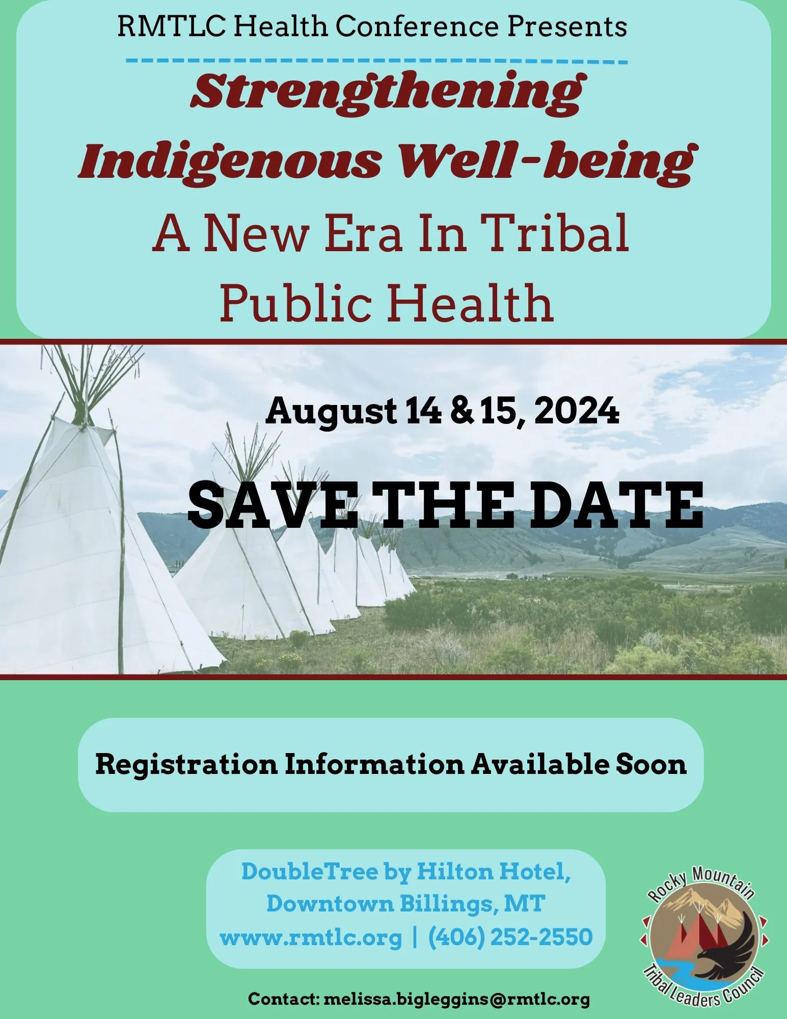 Save The Date 2024 RMTLC HEALTH CONFERENCE AUGUST 14 and 15